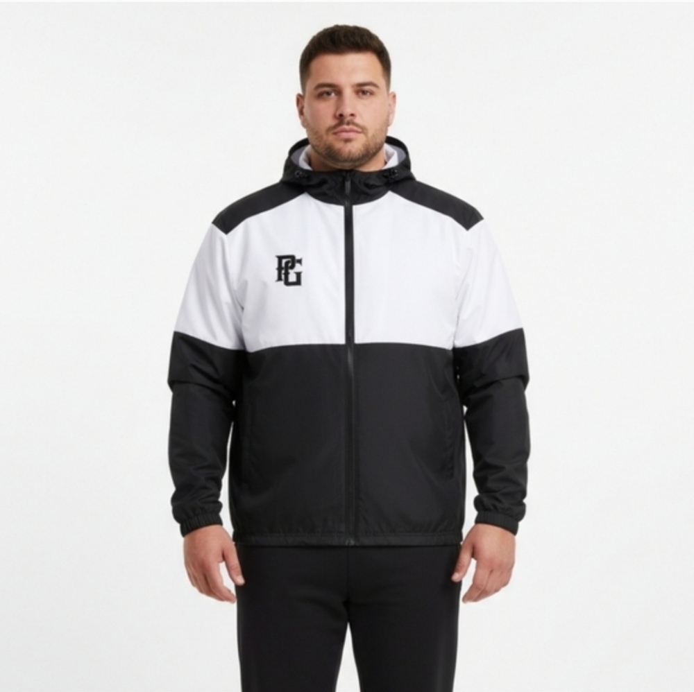 PG Black and White Windbreaker Jacket